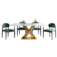 Load image into Gallery viewer, Modern dining table and chair in northern Europe dining table set  dining table set 6 chairs
