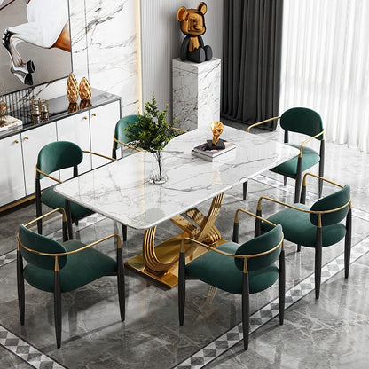 Modern dining table and chair in northern Europe dining table set  dining table set 6 chairs