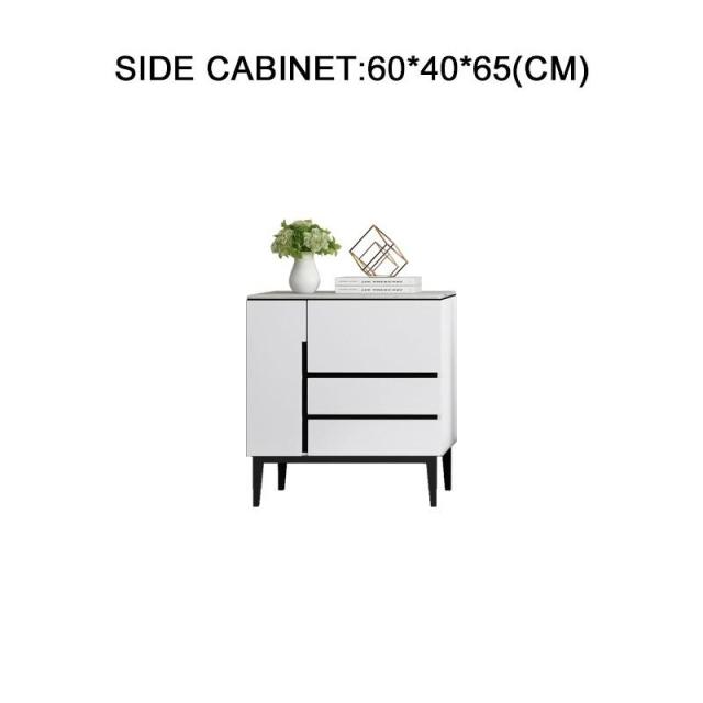 Modern Minimalist slate TV Cabinet Coffee Table Combination Home Living room creative multifunctional floor cabinet