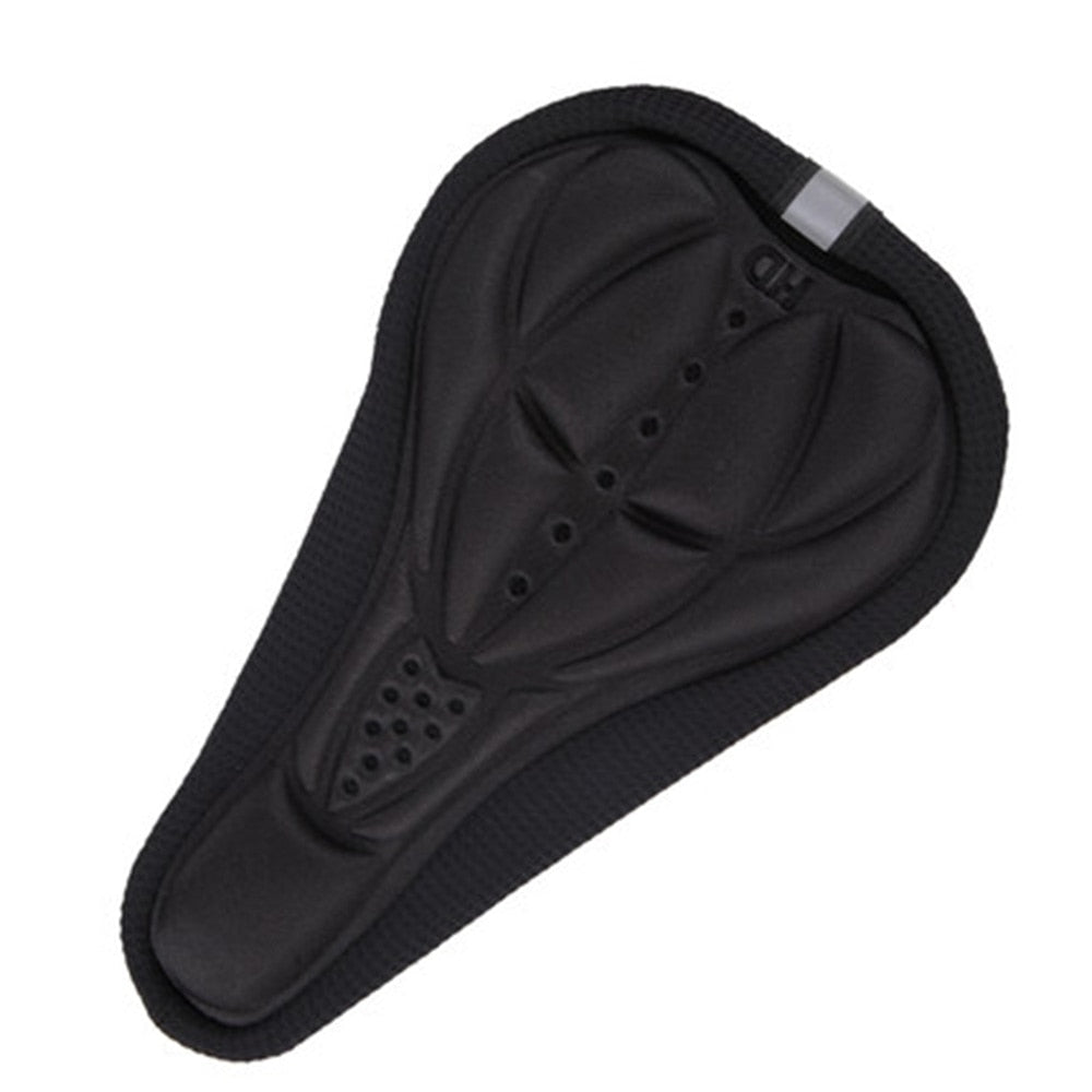 Mountain Bike 3D Saddle Cover Thick Breathable Super Soft Bicycle Saddle Silicone Sponge Bike Seat Cushion Bicycle Accessories