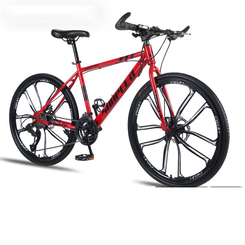 Mountain Bike Bicycle Adult Men and Women Speed Double Disc Brakes Shock Ultra Light Student Off Road Ten Knife Wheel