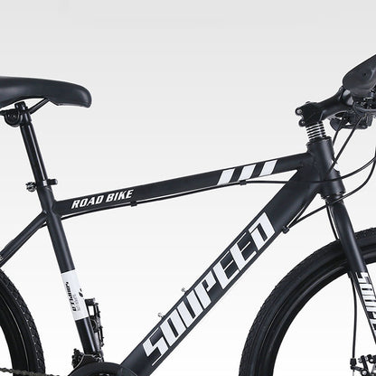 Mountain Bike Bicycle Adult Men and Women Speed Double Disc Brakes Shock Ultra Light Student Off Road Ten Knife Wheel