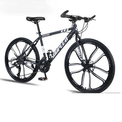 Mountain Bike Bicycle Adult Men and Women Speed Double Disc Brakes Shock Ultra Light Student Off Road Ten Knife Wheel