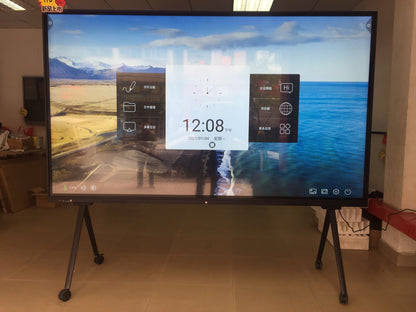 Moveable 110 inch  Touch Screen Interactive LCD Display Monitor with PC Built-in 4K Android Smart  Television TV