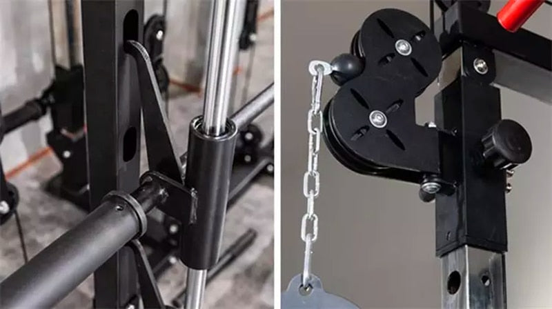 Multi-Functional training rack Home Use Comprehensive Training Fitness Equipment Smith Machine Squat Rack