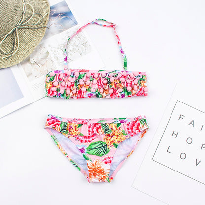 Multi Style Kids Girls Bikini Set 2020 New Print Girls Kids Swimwear Swimsuit Summer Children Biquini Infantil Bathing Suit A369