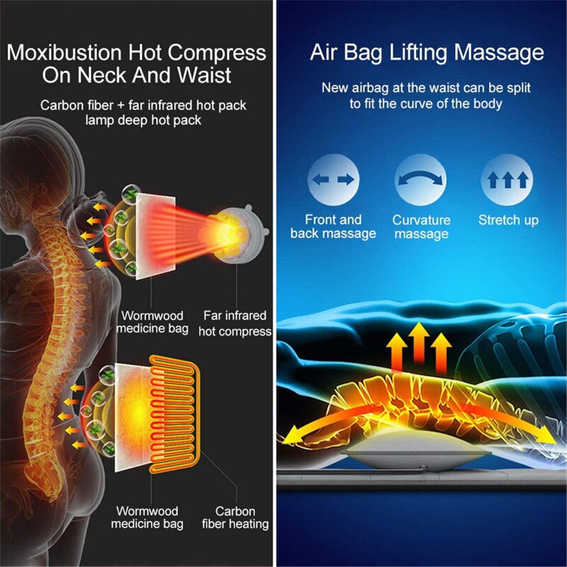 Full Body Heating Massage Cushion Shiatsu Massage Head Vibration Motor Massage Cushion Cushion