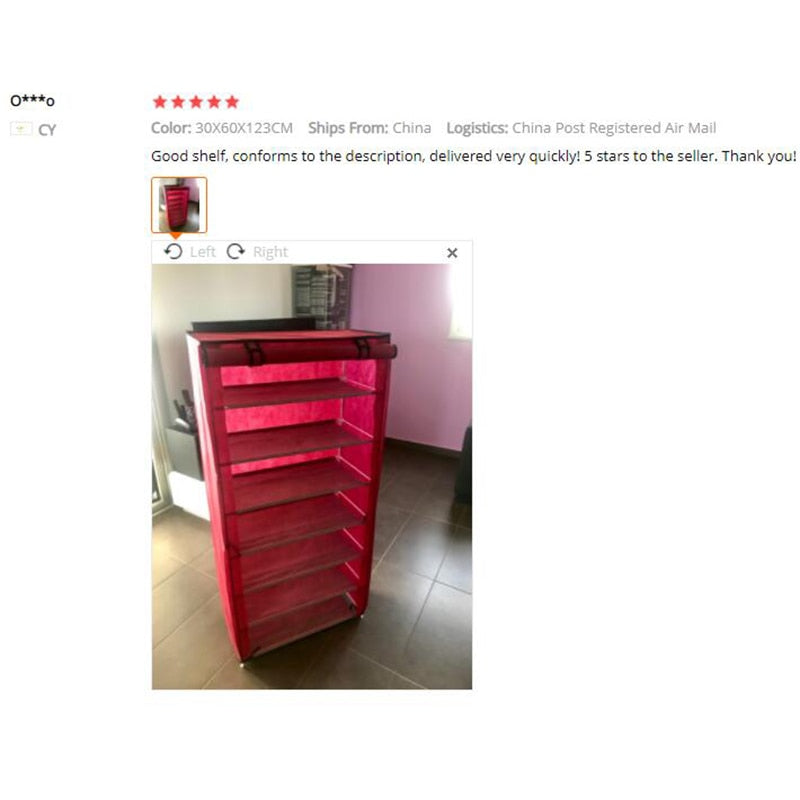 Multilayer Shoe Rack Detachable Dustproof Nonwoven Fabric Shoe Cabinet Shoes Organizer Shoe Rack and Storage Home Furniture