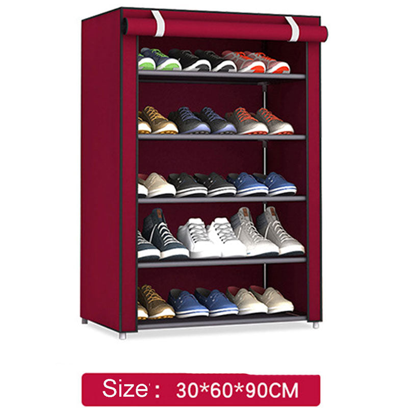 Multilayer Shoe Rack Detachable Dustproof Nonwoven Fabric Shoe Cabinet Shoes Organizer Shoe Rack and Storage Home Furniture