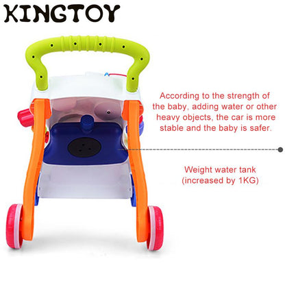 Music Baby Walkers With Wheel Kids Toddler Trolley Sit-to-Stand Walker Early Learning Walker Baby Balance Bike Baby Push Walker