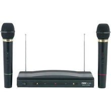 将图片加载到图库查看器，Naxa NAM-984 Professional Dual Wireless Microphone Kit
