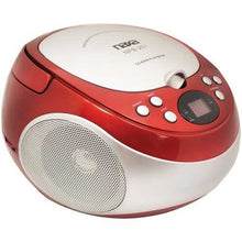 Cargar imagen en el visor de la galería, Naxa NPB251RD Portable CD Player with AM/FM Radio (Red)
