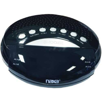 Naxa NRC170 Digital Alarm Clock with AM/FM Radio