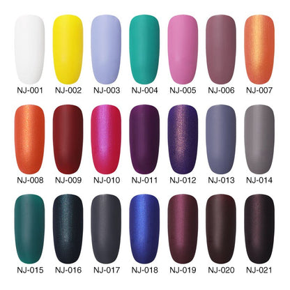 NEE JOLIE 21 Colors Matting Nail Polish Pure Nail Color Pink Nail Art Oily Varnish Manicure DIY Matte Lacquer Dull Nail Varnish