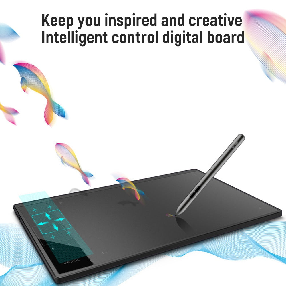 NEW 5080LPI 10*6 inch Anime Digital Graphic Tablet Art Writing Board For Drawing & Game 250PPS with 8192 Pressure Battery-Free Pen