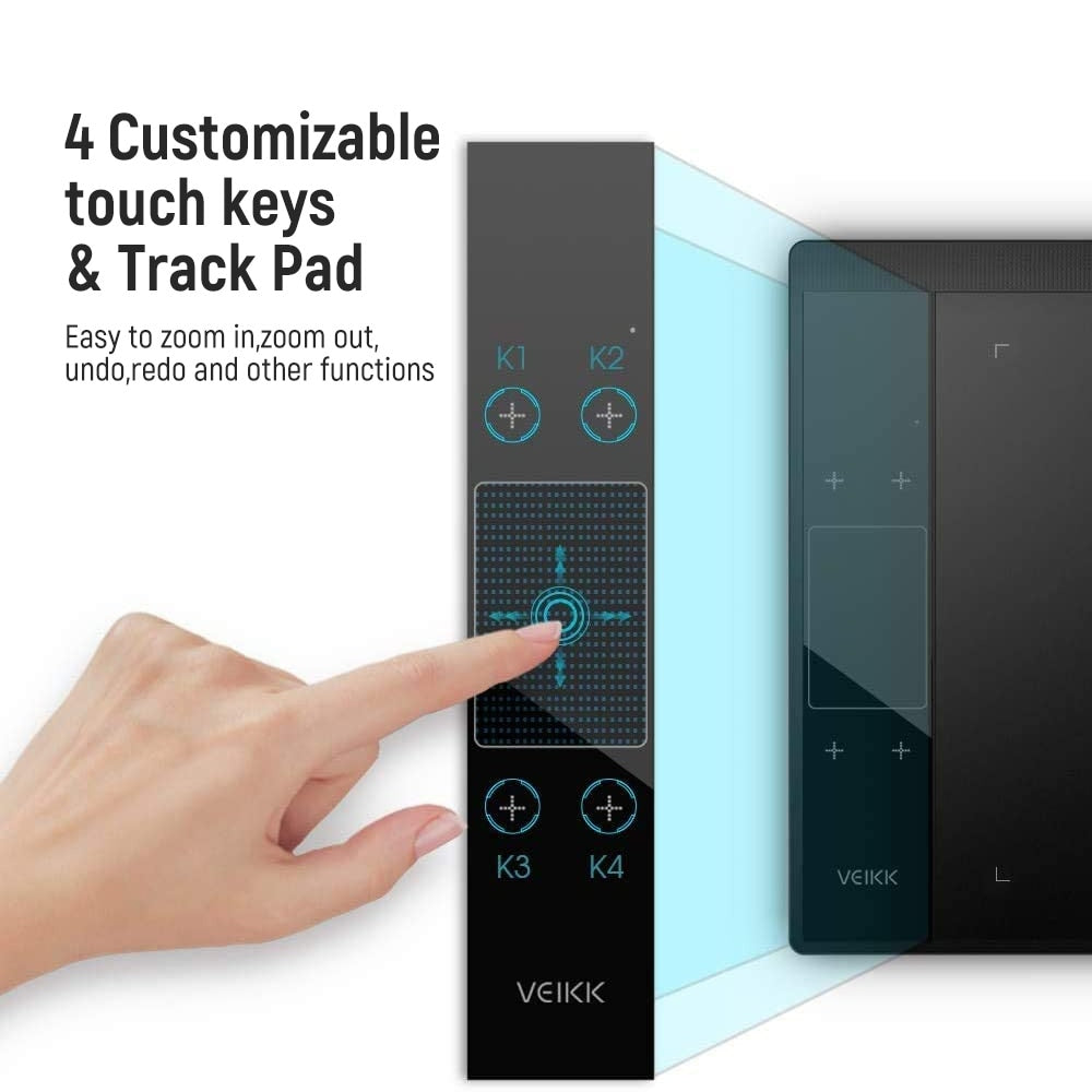 NEW 5080LPI 10*6 inch Anime Digital Graphic Tablet Art Writing Board For Drawing & Game 250PPS with 8192 Pressure Battery-Free Pen