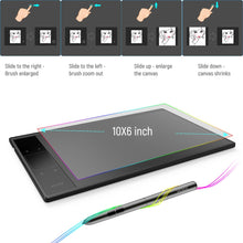 Load image into Gallery viewer, NEW 5080LPI 10*6 inch Anime Digital Graphic Tablet Art Writing Board For Drawing &amp; Game 250PPS with 8192 Pressure Battery-Free Pen
