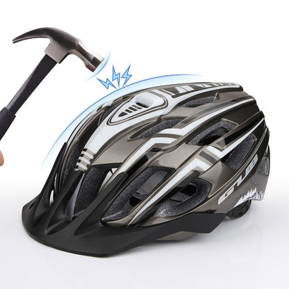 NEW Bicycle Helmet LED Light Rechargeable Intergrally-molded Cycling Helmet Mountain Road Bike Helmet Sport Safe Hat For Man