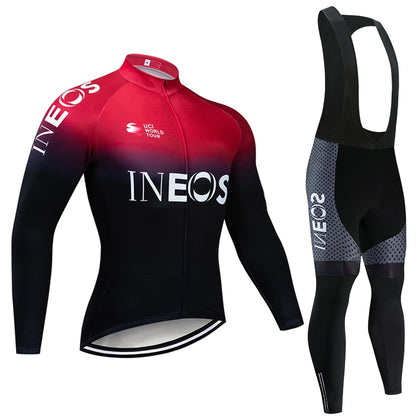 NEW Season White INEOS TEAM CYCLING JERSEY 20D bike pants Ropa Ciclismo MEN Winter thermal fleece BICYCLING jacket Maillot