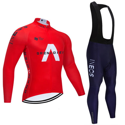 NEW Season White INEOS TEAM CYCLING JERSEY 20D bike pants Ropa Ciclismo MEN Winter thermal fleece BICYCLING jacket Maillot