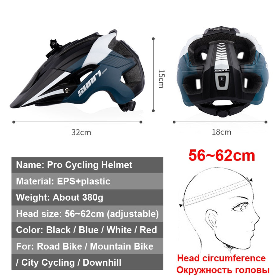 NEWBOLER LED Bicycle Helmet Light Rechargeable Cycling Helmet MTB Road Bike Helmet Headlight Holder Sport Safe Hat For Man Women