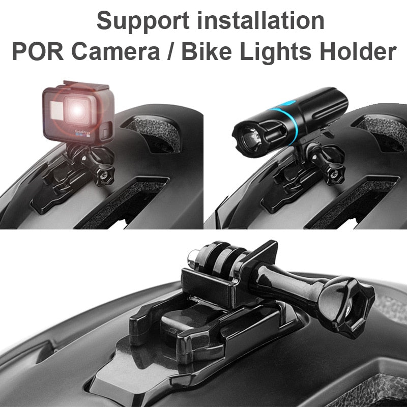 NEWBOLER LED Bicycle Helmet Light Rechargeable Cycling Helmet MTB Road Bike Helmet Headlight Holder Sport Safe Hat For Man Women