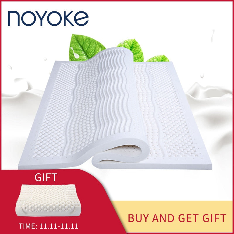 NOYOKE Bed Mattress Bedroom Furniture Latex Sleeping Mattress Topper 5cm Thickness Tatami Mat