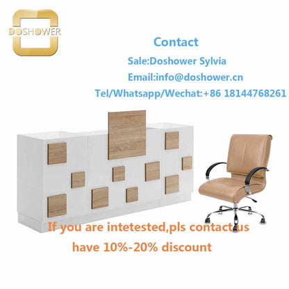 Nail salon reception desk with front office desk for reception desk counter