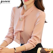 Load image into Gallery viewer, Naviu Fashion elegant formal office shirts for 2019 autumn women clothes ladies blouses plus size tops blusas

