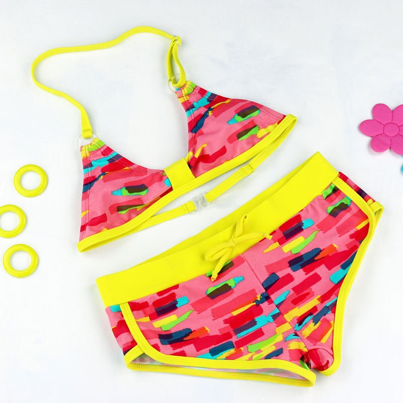 New 2017 TanKini Suits For Girls Swimsuit Brazilian May PlavKy Children Beachwear Kids Swimwear Swim BiKini G6-K67