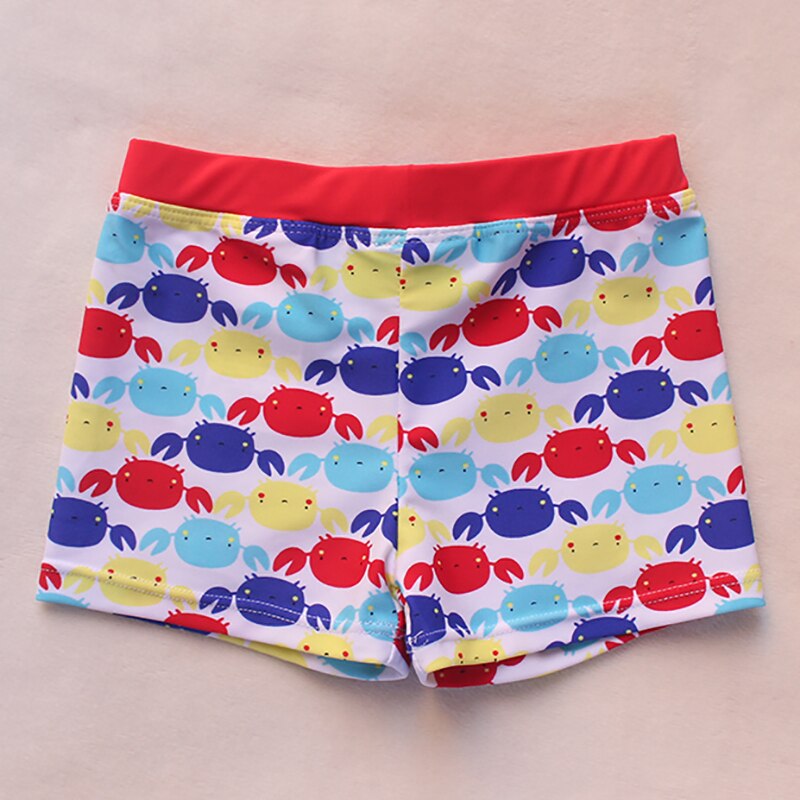 New 2021 Boys Swimming Trunks 3-12Years Children's Swimwear Kids Swimsuit Crab print Baby Boys Swimwear Swim Trunks-SW515