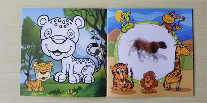 New 22 Pages Cute Animal Style Secret Garden Painting Drawing Kill Time Will Moving DIY Children's Puzzle Magic Coloring Book
