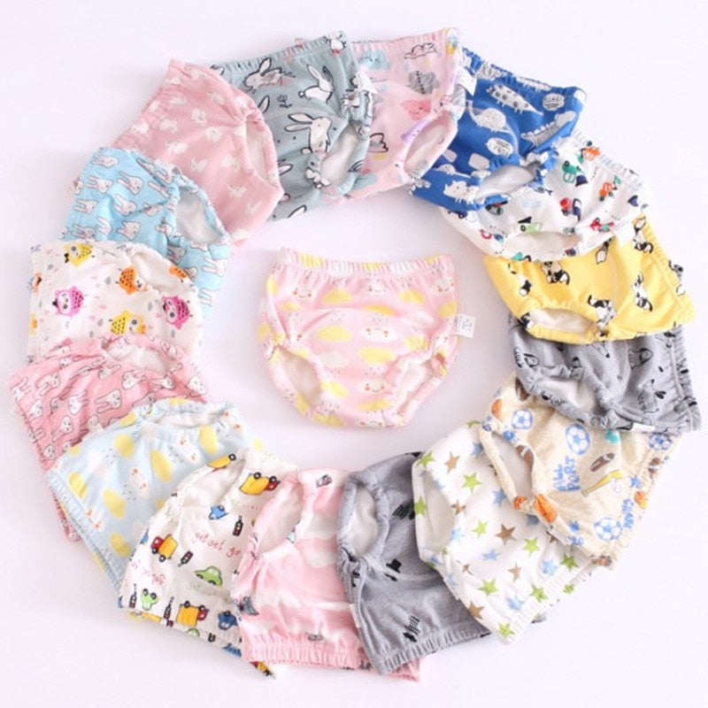 New  Baby Diapers Reusable Training Pants  Washable Cloth Nappy Diaper Waterproof Cotton Potty Panties  Underwear