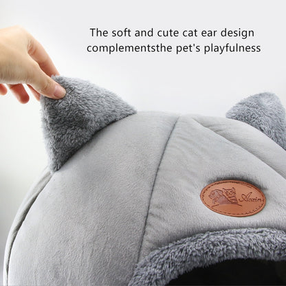 New Deep sleep comfort in winter cat bed little mat basket for cat's house products pets tent cozy cave beds Indoor