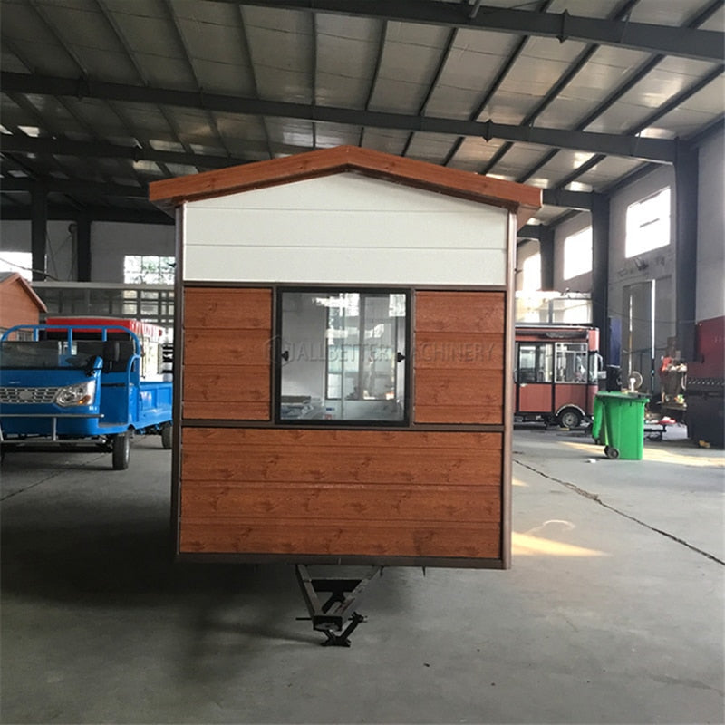 New Design Wooden Food Truck Waffle House Taco Pizza Kitchen Restaurant Food Cart Trailer
