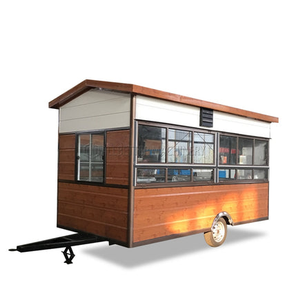 New Design Wooden Food Truck Waffle House Taco Pizza Kitchen Restaurant Food Cart Trailer