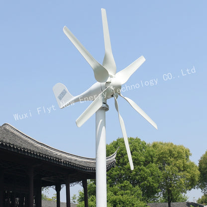 New Developed Wind Turbine 800w 12v 24v Generator With 6 Blades Free PWM Controller For Home Use