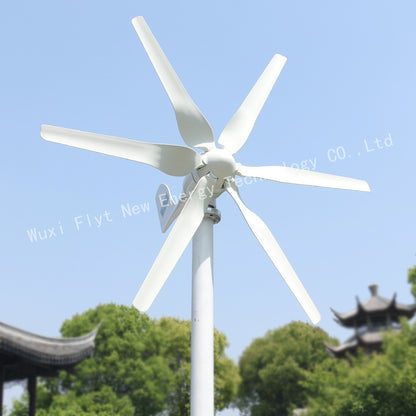 New Developed Wind Turbine 800w 12v 24v Generator With 6 Blades Free PWM Controller For Home Use