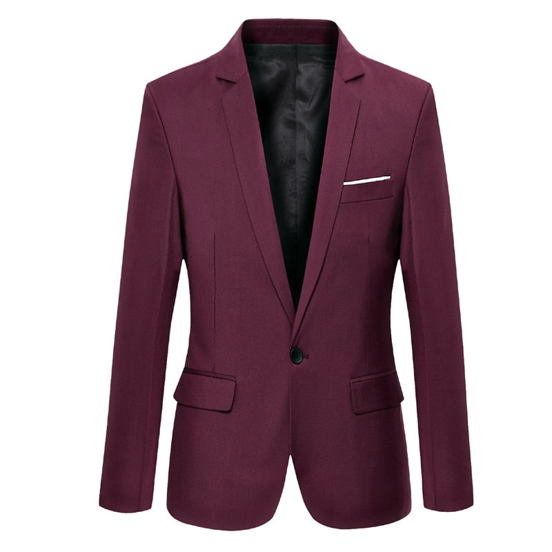 Men's Casual Blazer Cotton Slim Korea Style Suit Blazer Masculino Male Suits Jacket Blazers Men Clothing Size M-5XL