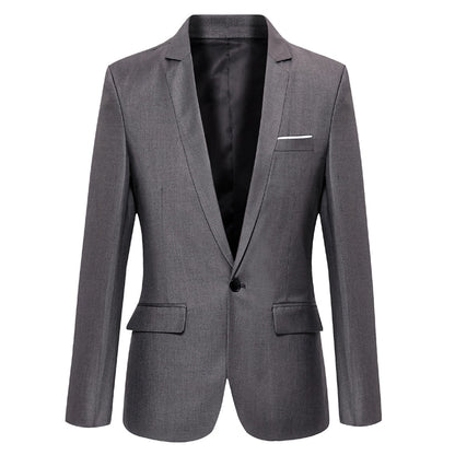 Men's Casual Blazer Cotton Slim Korea Style Suit Blazer Masculino Male Suits Jacket Blazers Men Clothing Size M-5XL