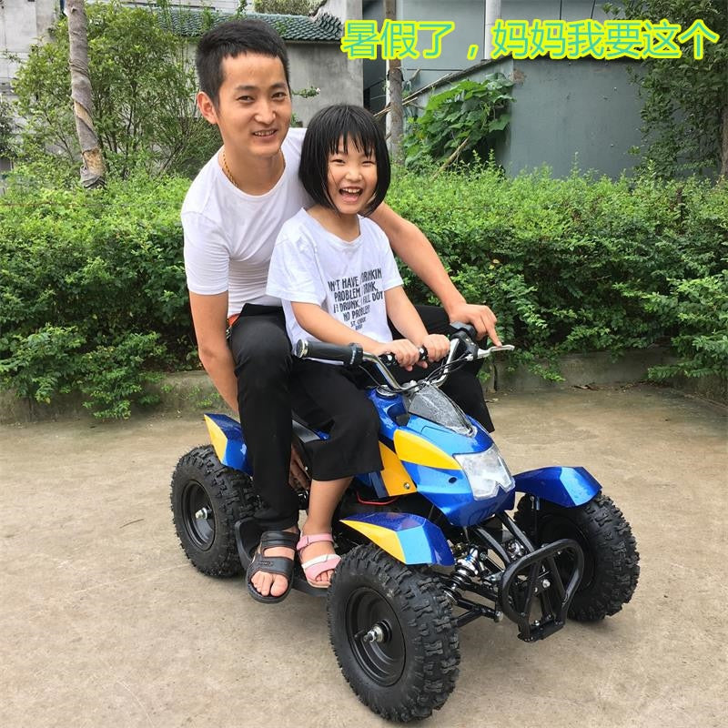 New Four-wheel Playground Scooter Children's Toy Beach Rubber Anti-skid Tire Rear Disc Brake System Electric Go Karts