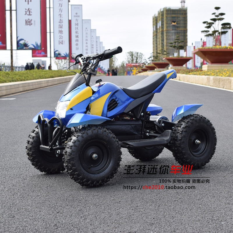New Four-wheel Playground Scooter Children's Toy Beach Rubber Anti-skid Tire Rear Disc Brake System Electric Go Karts