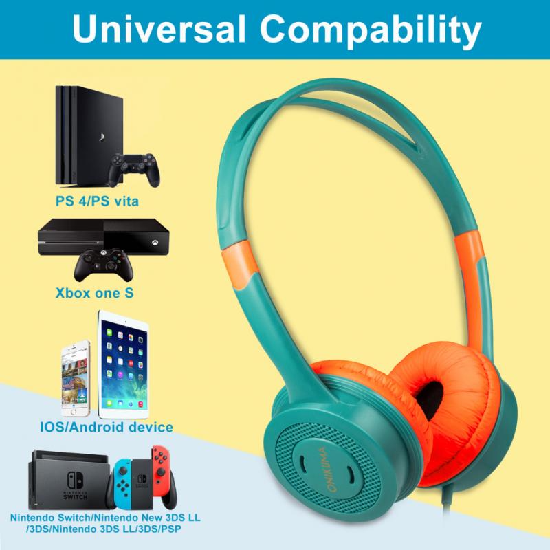 New High Quality Children Headsets 3.5mm Stereo Bass Kids Headphones With Microphone Music Earphones Kid Baby Child Earphones