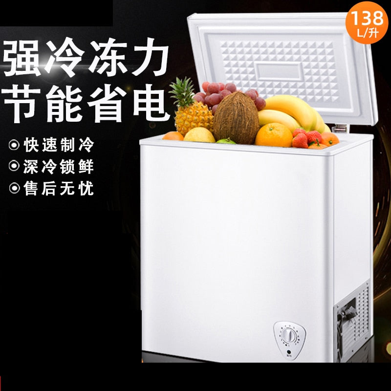 New Household Energy saving Small refrigerator 138L Large Capacity Refrigerator Freezer Fresh Keeping Fridge cooler Refrigerator