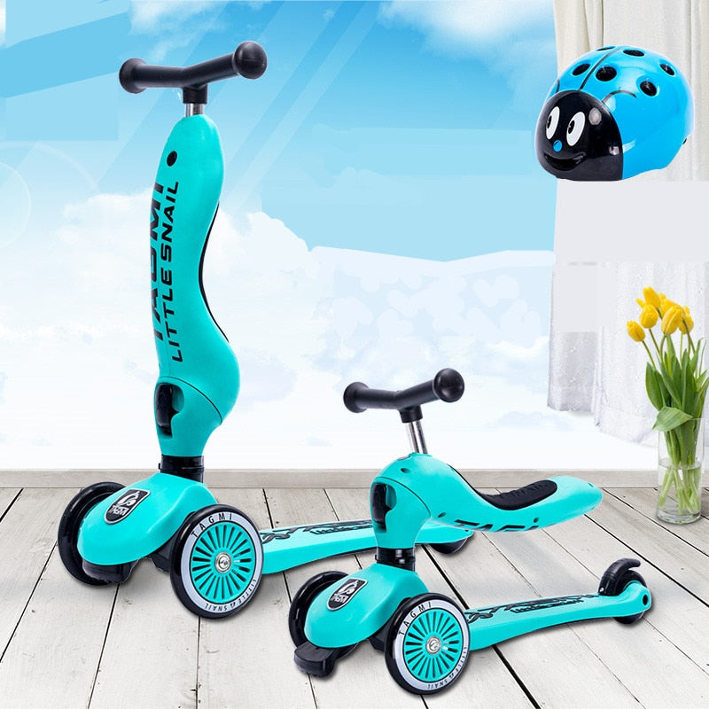 New Little Snail Ride Bike Scooter Child Combo 3 Wheel 1-5 Years Multifunction baby buggy bicycle