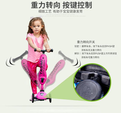 New Little Snail Ride Bike Scooter Child Combo 3 Wheel 1-5 Years Multifunction baby buggy bicycle