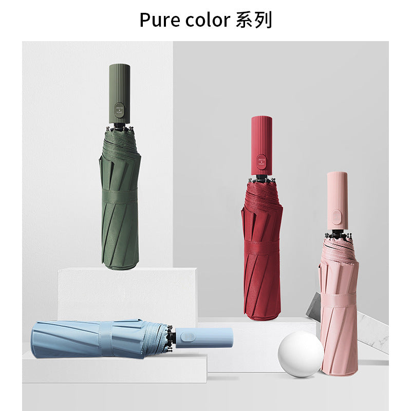 Xiaomi Automatic Umbrella Sunshade for Men and Women 10 Umbrella Bones Black Glue Sunscreen Anti-ultraviolet Sun Umbrella