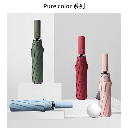 Xiaomi Automatic Umbrella Sunshade for Men and Women 10 Umbrella Bones Black Glue Sunscreen Anti-ultraviolet Sun Umbrella