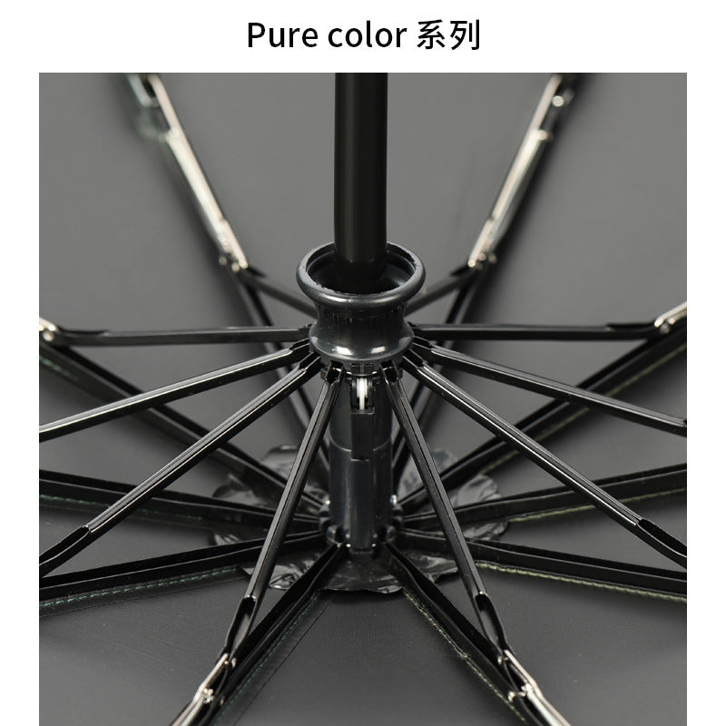 Xiaomi Automatic Umbrella Sunshade for Men and Women 10 Umbrella Bones Black Glue Sunscreen Anti-ultraviolet Sun Umbrella