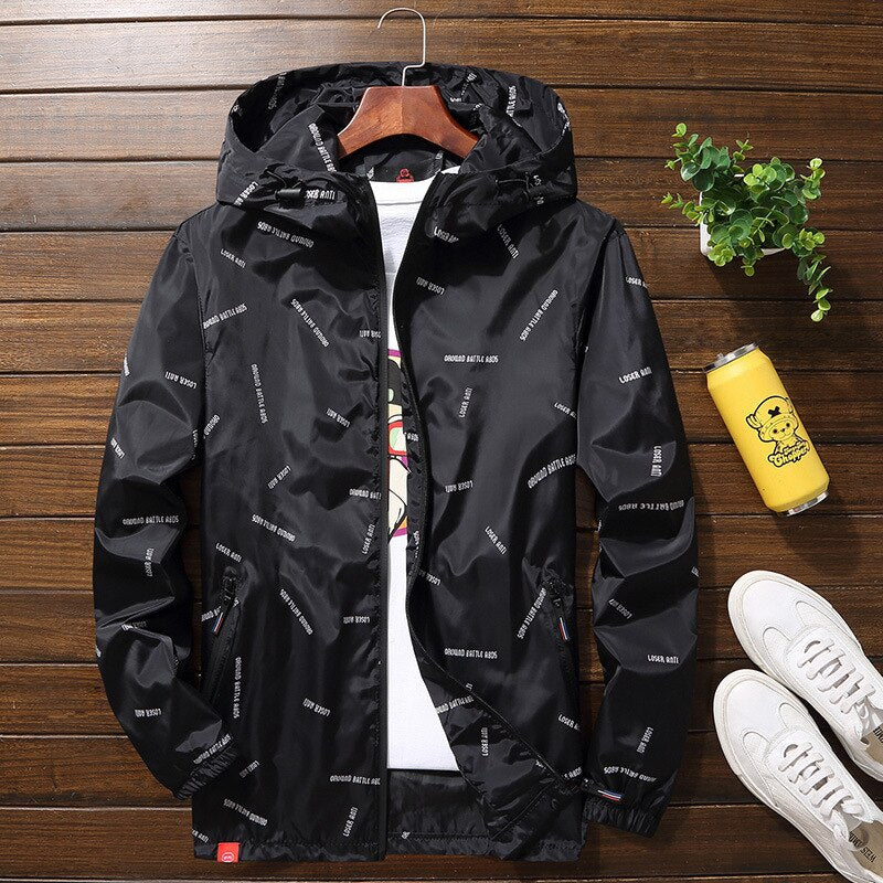 New Men's Hooded Jackets  Plus Size 10XL 9XL 8XL 7XL Windbreaker Casual Coat for Male Outerwear Streetwear jacket